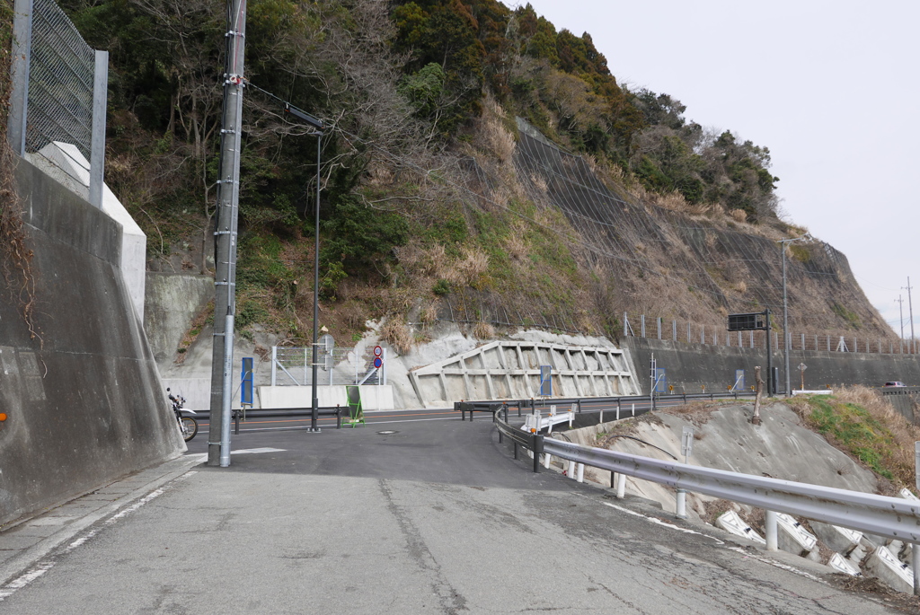 浜当目トンネル 静岡側旧道分岐5