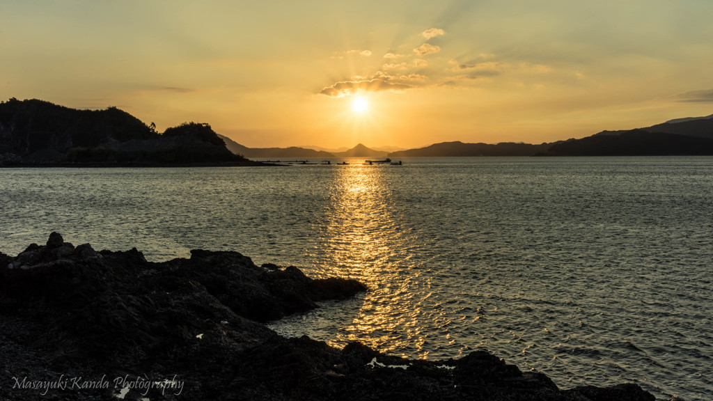 不知火の夕陽