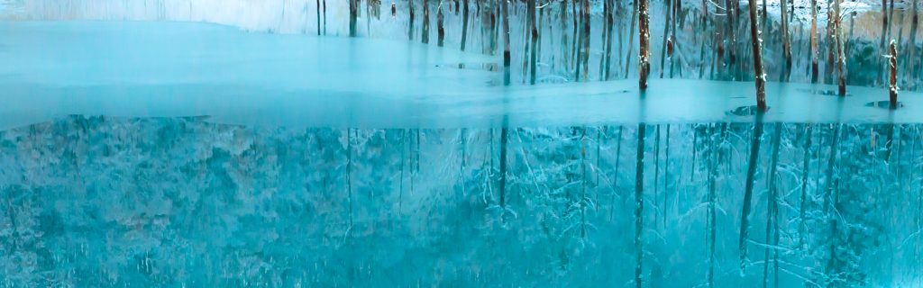 青い池　初冬３