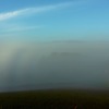 朝霧の中で