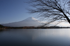 田貫湖と富士山