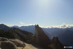 イルカ君にキスされた槍ヶ岳