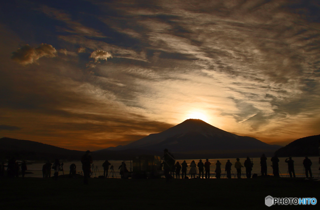 富士山を撮る人達