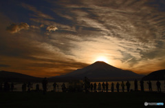 富士山を撮る人達