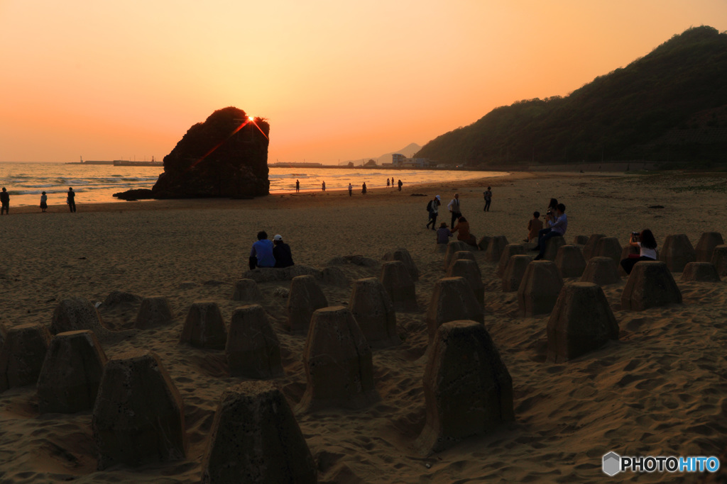 休日の浜