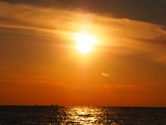 幕張の夕日