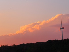 雲と風力発電