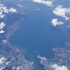空から見た琵琶湖