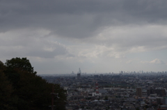 あべのハルカスがはるか向こうに