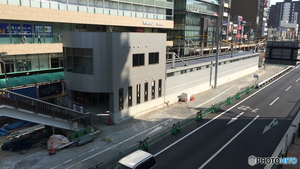 阪堺電車「天王寺駅前駅」移設工事