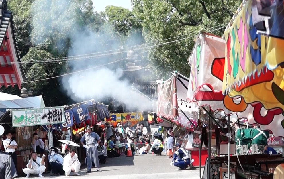 火縄銃（大阪・住吉祭り）