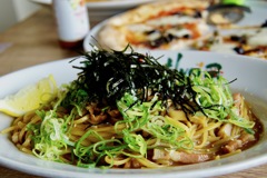 和風牛肉キノコにんにく醤油パスタ