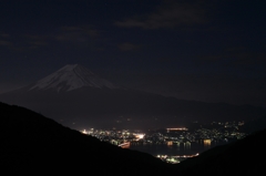 三つ峠から望む夜の富士山－その２－