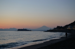 稲村ケ崎から望む富士山－その２－
