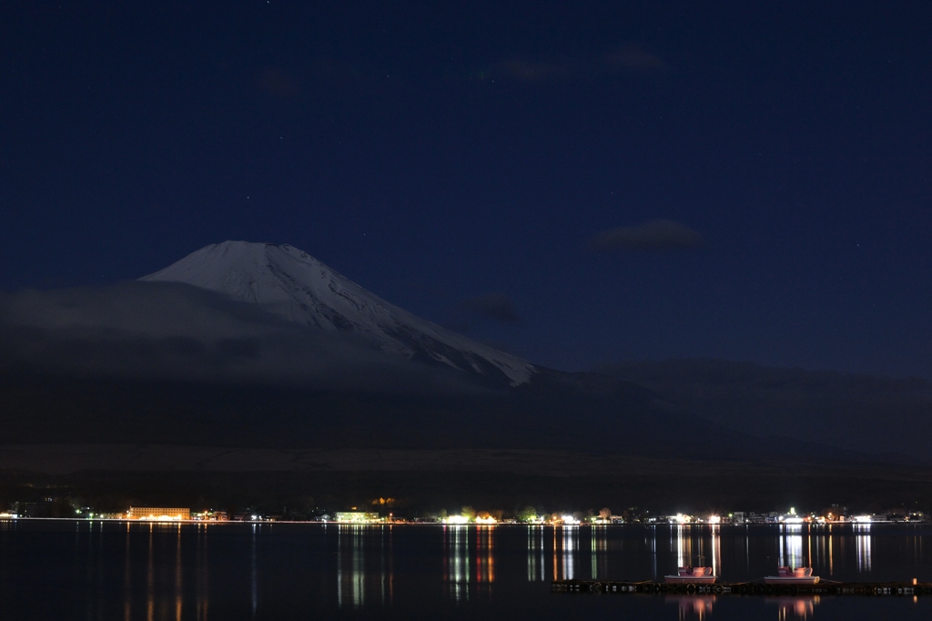 山中湖からの望む富士山