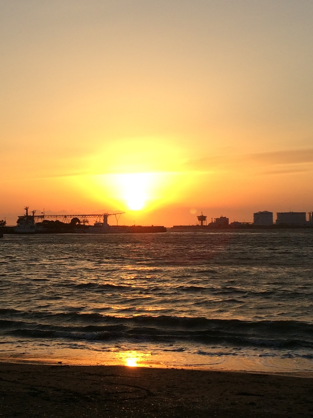 燃ゆる夕陽