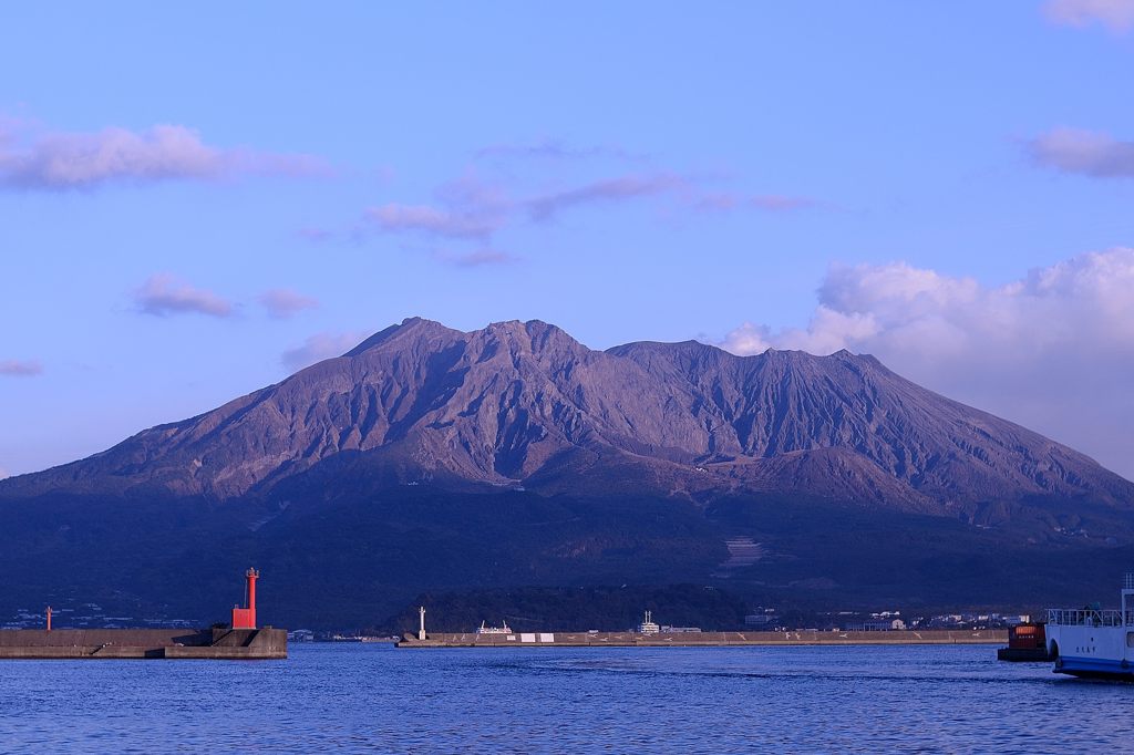 桜島フェリーから・・・