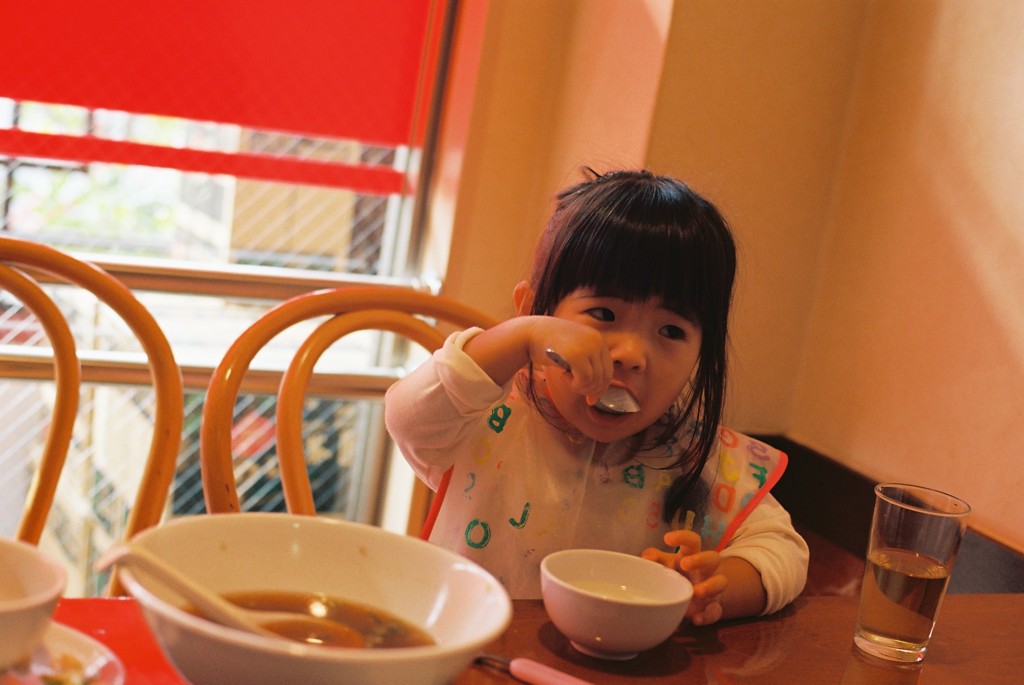ランチデート　　近所の中華屋さんにて