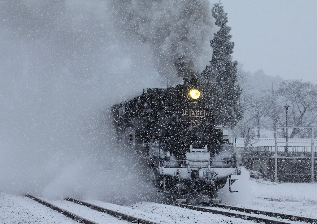 雪の真岡鉄道
