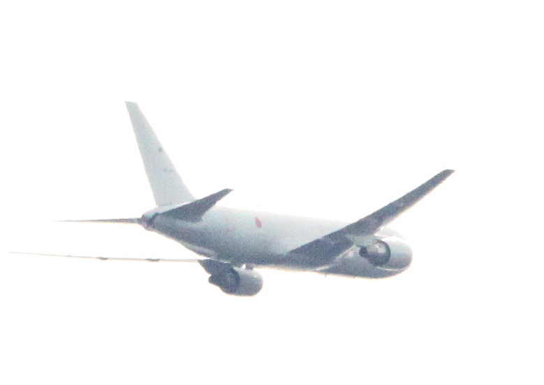 KC-767@自宅上空