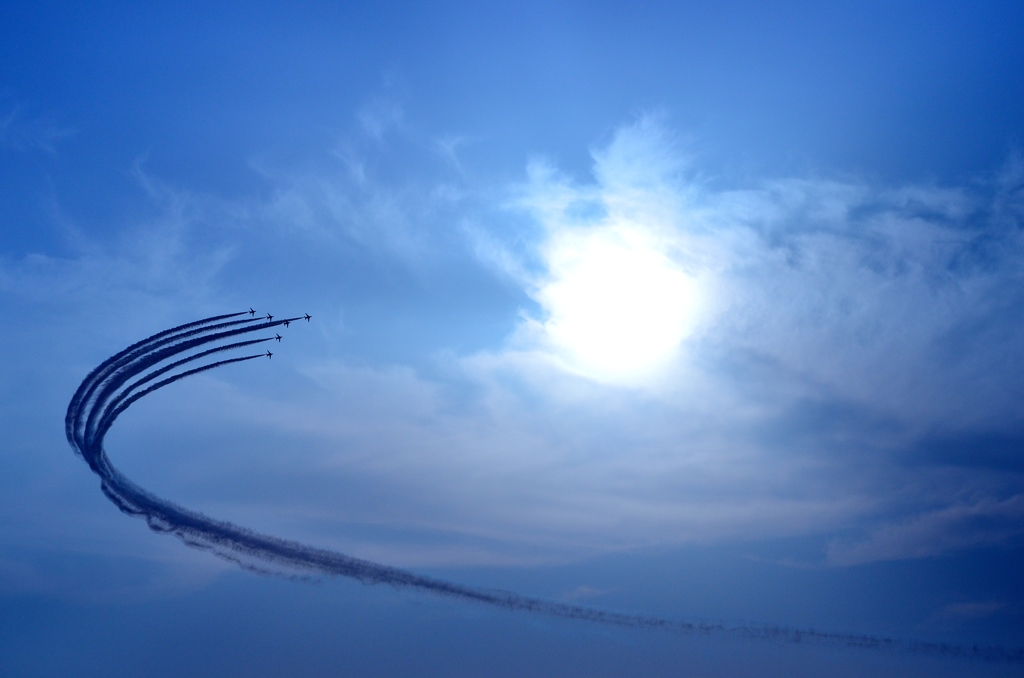 over the Tokyo sky