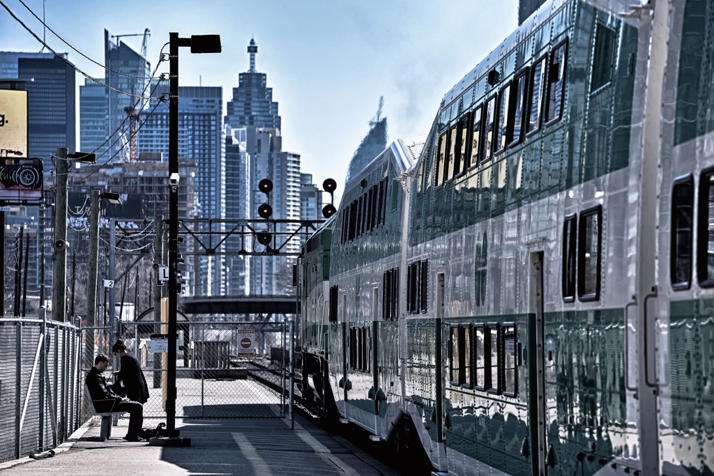 Train heading to Union Station