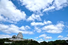 青い空と白いお城