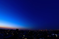 暮れ行く東京の空