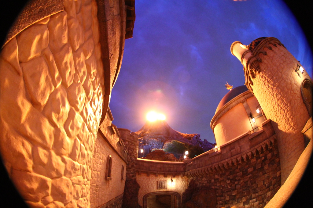 ディズニーシーの夜景