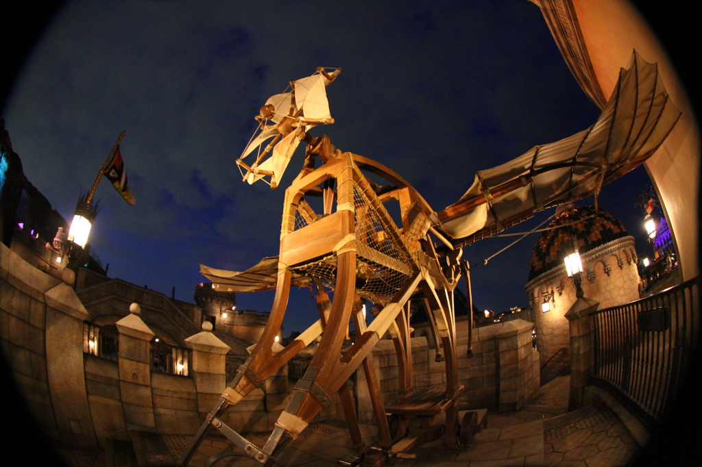 ディズニーシーの夜景