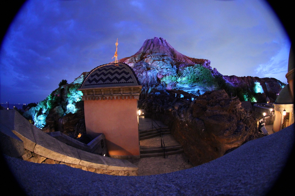 ディズニーシーの夜景