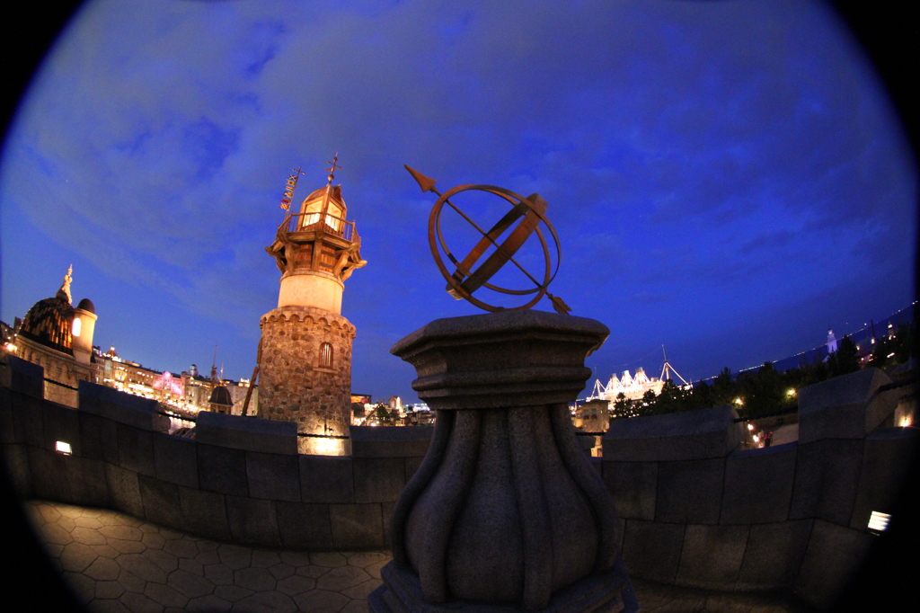 ディズニーシーの夜景