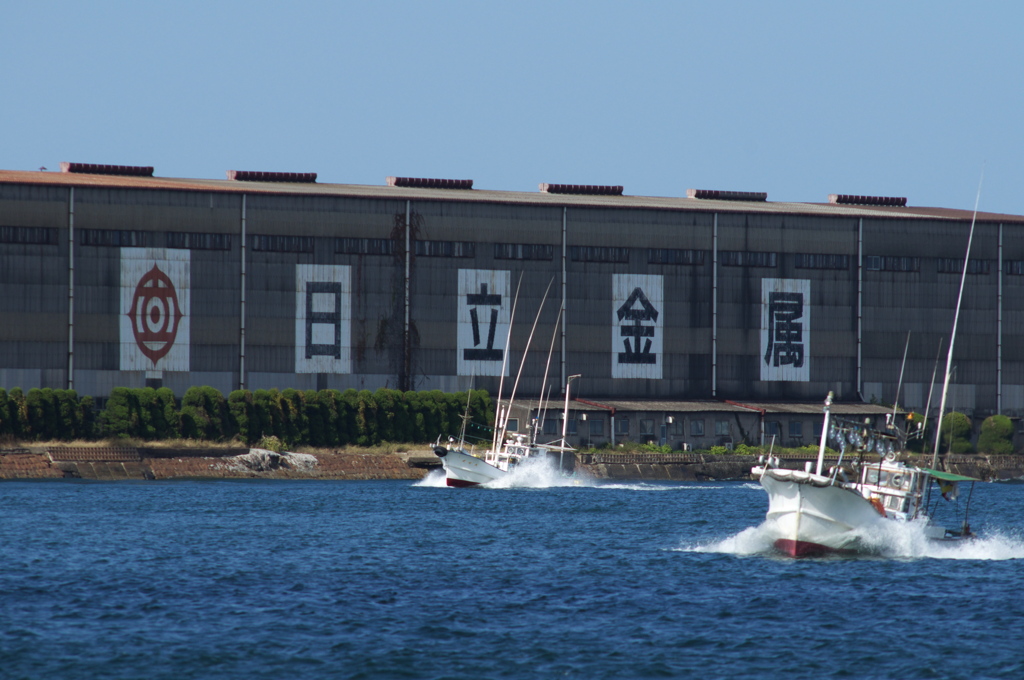 洞海湾の漁船
