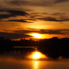 ヤンゴンの夕日