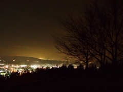 山からみる夜景