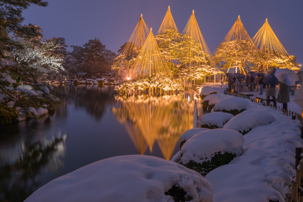 冬の兼六園