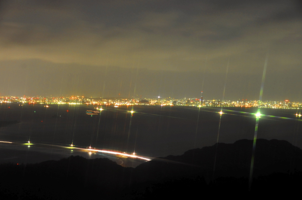 福岡市　志賀島からの夜景