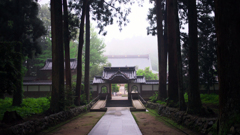 山寺にて