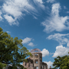 原爆ドームの夏空