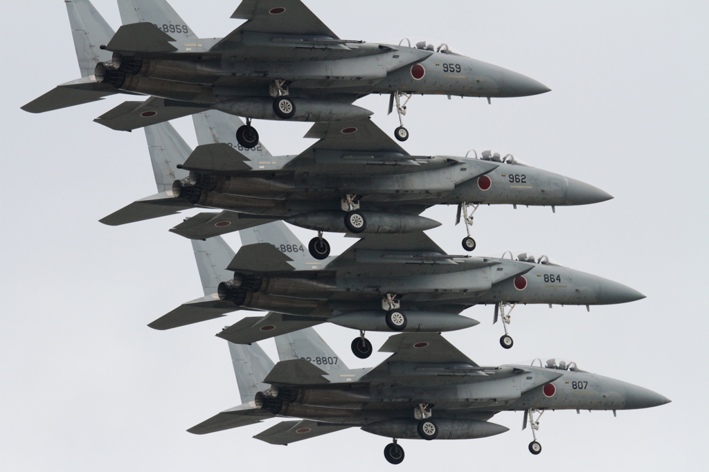 小松基地航空祭２０１３　機動飛行展示　F-15　その1