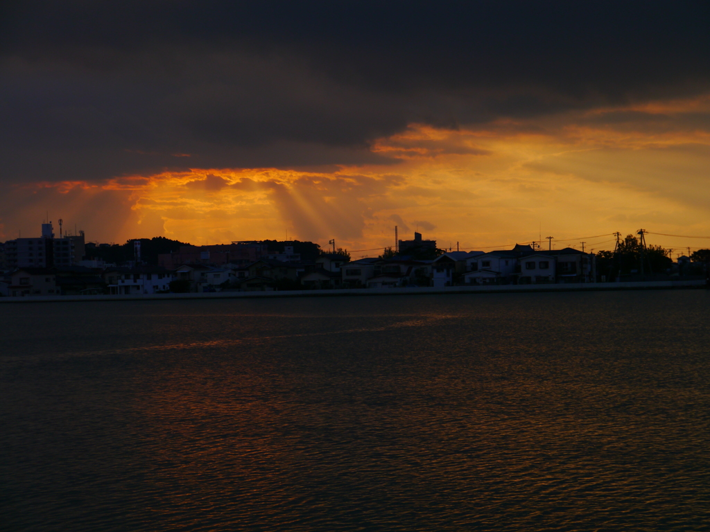 石巻の夕焼け