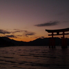 宮島の夕焼け