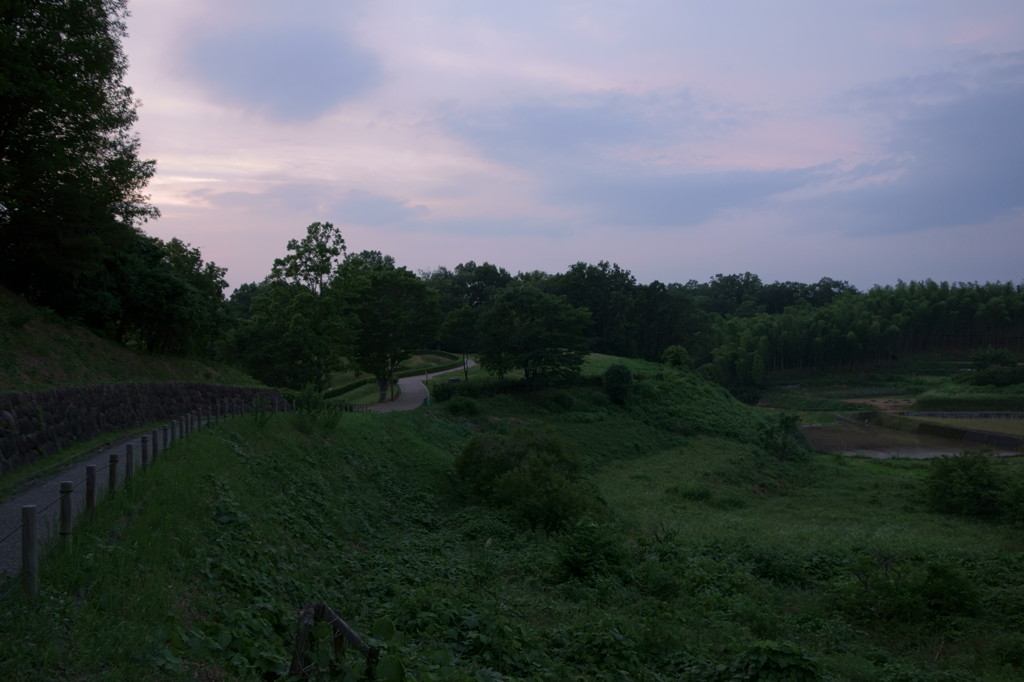 高松塚夕景図