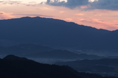 多武峰夕景図