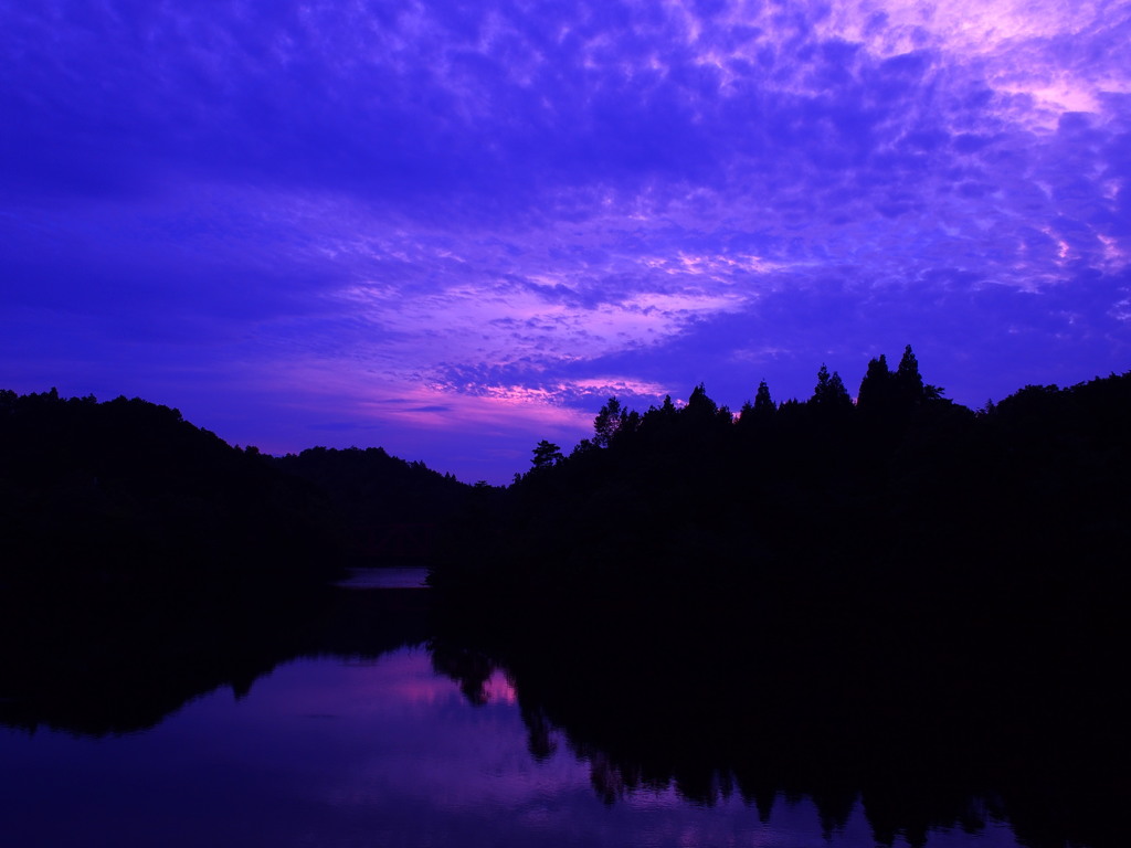 紫暮夕景