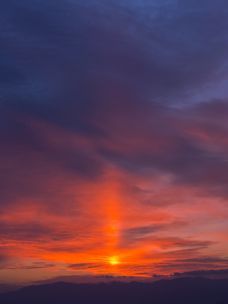 彦根の夕陽