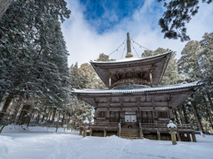 高野山・雪の日