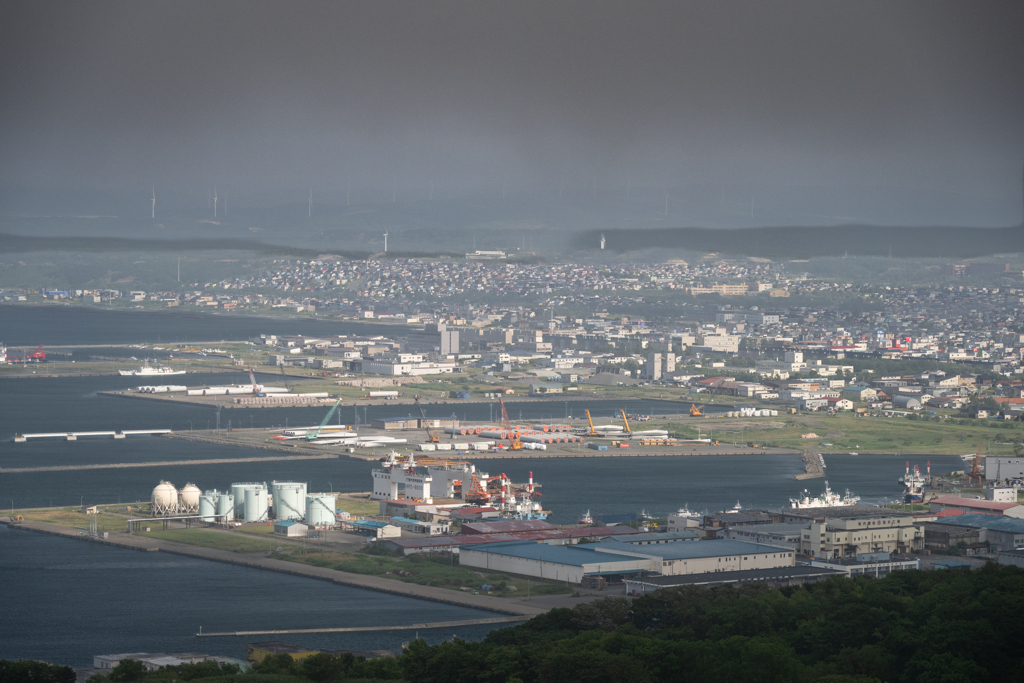 稚内市北方記念館から・稚内市街