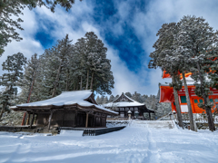 高野山・雪の日