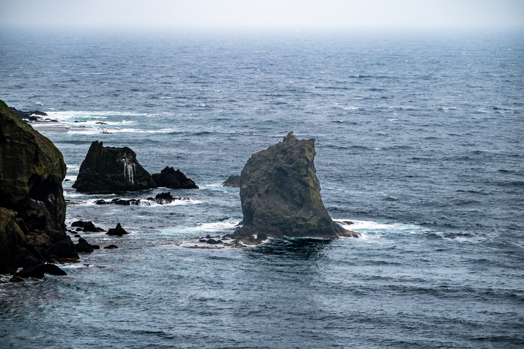 礼文島の風景・猫岩と呼ばれる岩